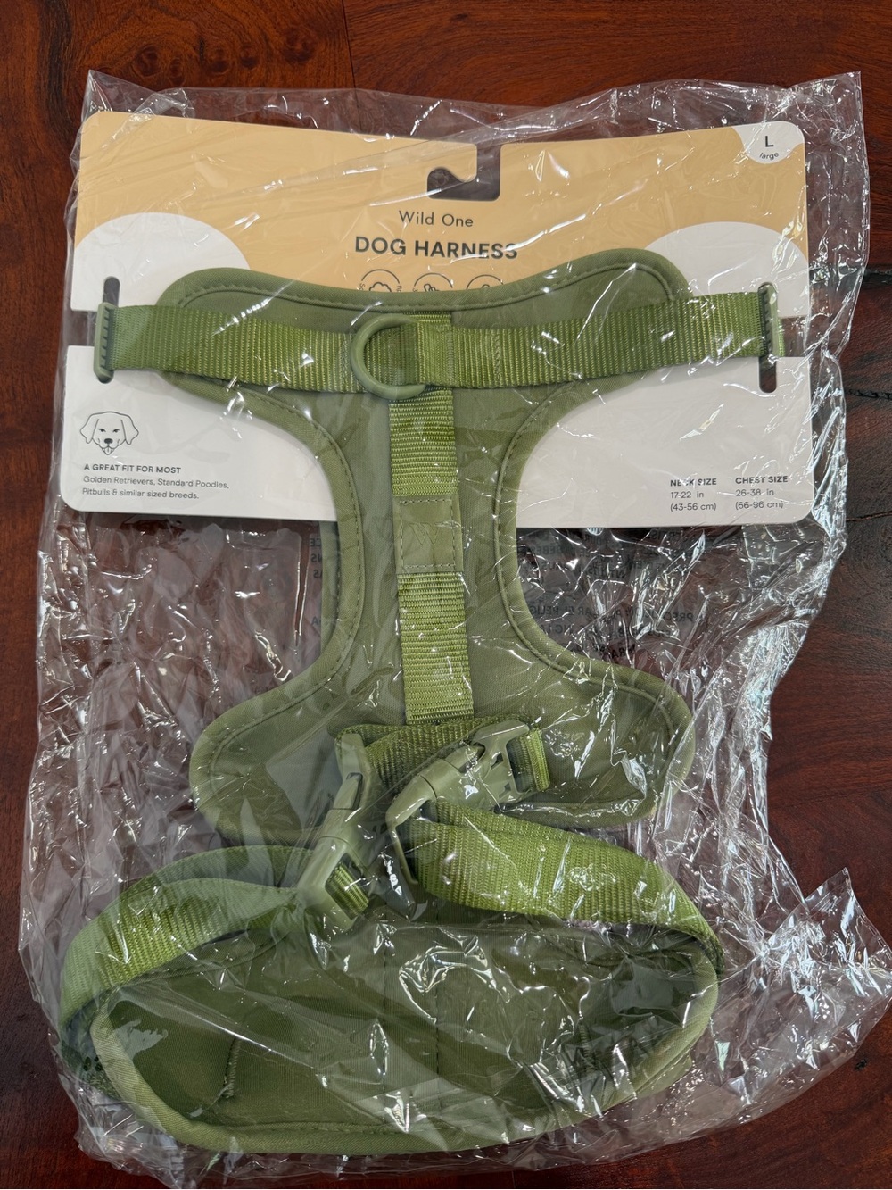 Olive Green Dog Harness - Large